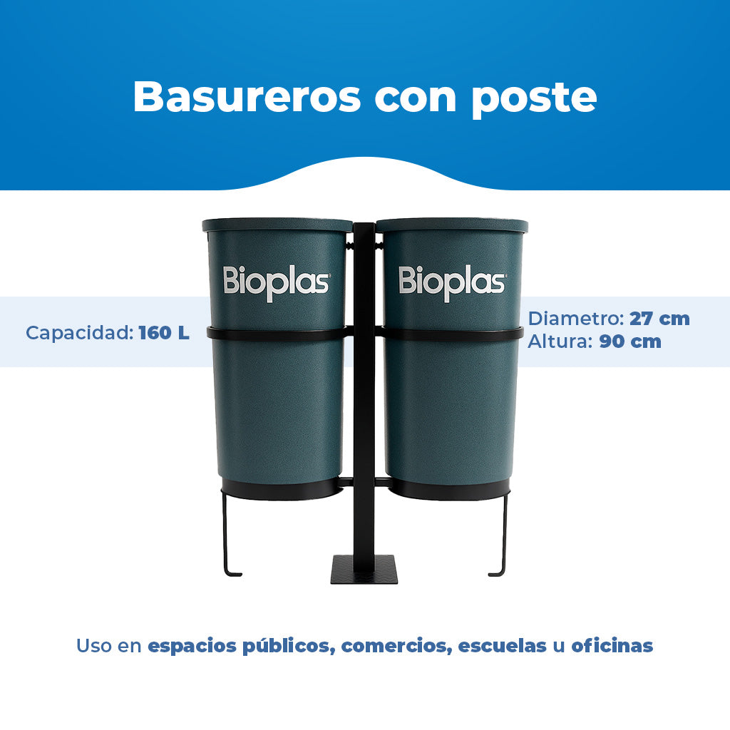 Estación de dos botes 160 L