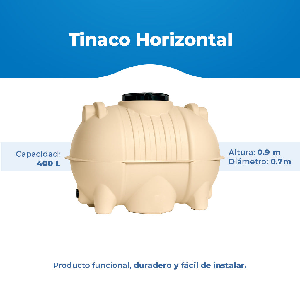 Tinaco Horizontal 400 L